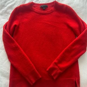 Ann Taylor 100 % cashmere red sweater